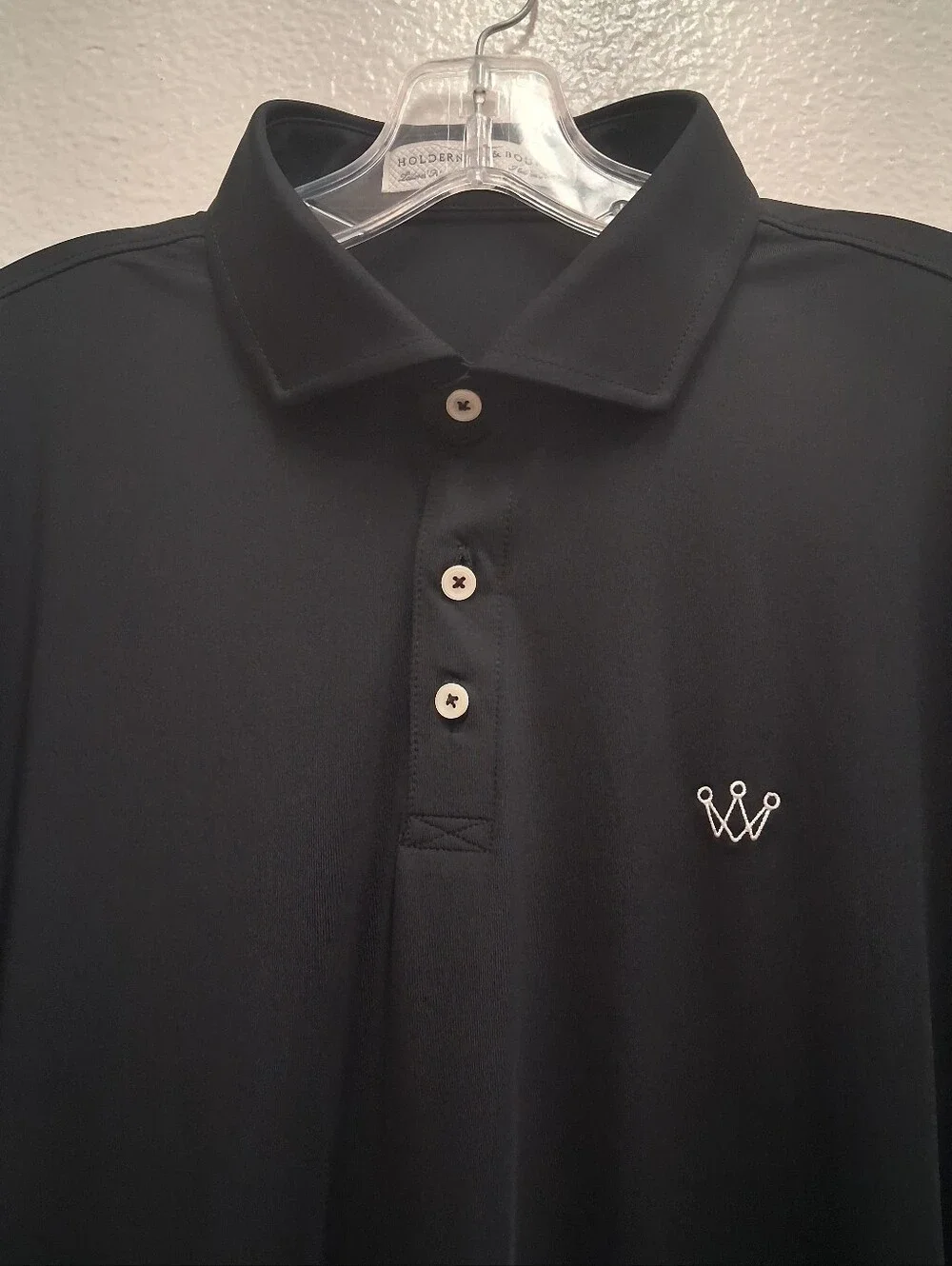 Holderness & Bourne The Anderson Men's Polo Shirt Size XL Tailored Fit, Black